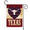 Toland Home Garden Red and Brown Texas Longhorn Heart Outdoor Garden Flag 18" x 12.5"